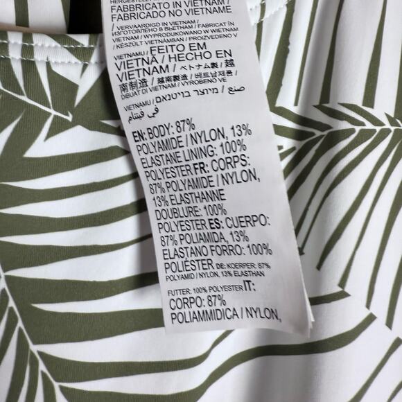 Roxy Warm Sand Long Sleeve One Piece Swimsuit in Palm Tree Dreams Size Large - Picture 12 of 13